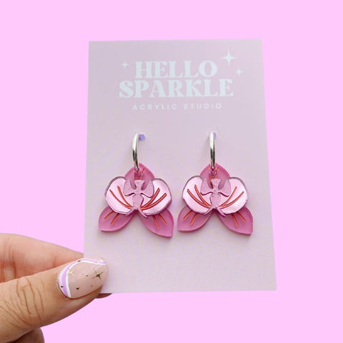 Orchid Dangles- PINK